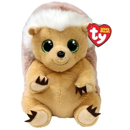 Ty Bumper Igel Beanie Bellies Medium 24cm - Quetschbare Beanie Baby Weiche Pluschtiere - Sammelbares Kuscheliges Stofftier