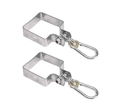 Gartenwelt Riegelsberger Schaukelhaken mit Karabiner für Vierkantbalken 9x9 cm 2 Stück