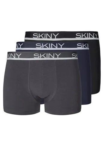 Skiny Herren Cotton Multipack 086840 Hipster - Retroshorts für Herren mit besonders weichem Tragegefühl und idealer Passform dank Stretchanteil, perfekt für den Alltag.