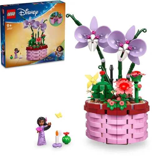 LEGO 43237 Disney Encanto Isabelas Blumentopf - Kreatives Bauset für Kinder ab 9 Jahren, mit aufklappbarem Blumenkorb und verstecktem Zimmer aus dem Film