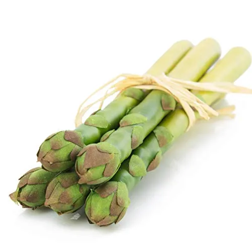 artplants.de Künstlicher grüner Spargel, 5 Stück im Bund, 23cm - Deko Gemüse - künstliche Früchte