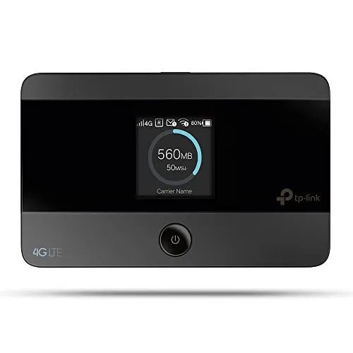 TP-Link M7350 4G LTE WLAN Router - Mobiler Hotspot für bis zu 15 Nutzer, 2550mAh Akku für bis zu 10 Stunden Nutzung und duale WLAN-Frequenz