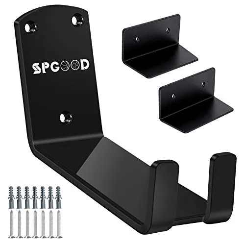 SPGOOD Fahrrad Wandhalterung 3 in 1 Fahrradhalterung, Aufhängung Fahrradhalter 2X Stützwinkel 2X Chutzpads Tragkraft 32KG für MTB,E-Bikes,Rennrad(2PCS