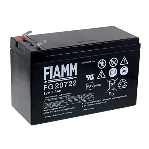 FIAMM Ersatzakku für USV APC Back-UPS ES550 - Akkus, 12V 7200mAh, zuverlässige Stromversorgung für Ihre USV und Schutz vor Datenverlust bei Stromausfällen.