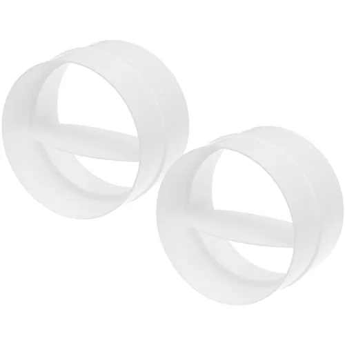 2er-Pack 125 mm Rücken-Zugluftsperre, Rückzugdämpfer, Trockner, Entlüftungsschlauch, Inline-Abluftventilator, Rückentlüftung