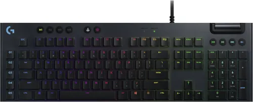 Logitech G815 Tactile Gaming-Tastatur - Schwarz, ultradünnes Design mit RGB-Beleuchtung und programmierbaren G-Tasten für optimales Gaming-Erlebnis