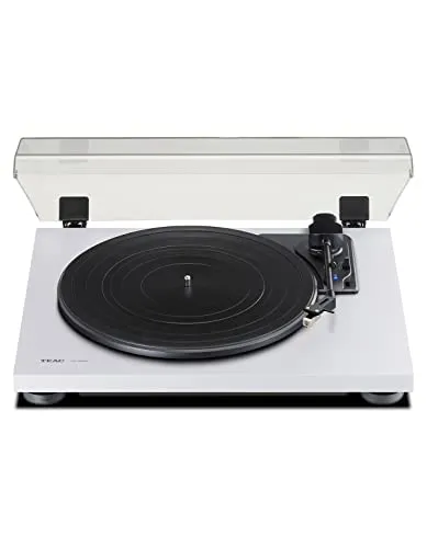 Teac TN-180BT-A3 Bluetooth-Plattenspieler - Plattenspieler in Weiß mit Bluetooth-Konnektivität für kabellosen Hi-Fi-Sound und 78 RPM Abspielgeschwindigkeit.