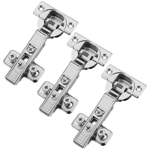 3er Set BLUM Topfband Eckanschlag 71B3550 110° mit Schließautomatik inkl. Montageplatte 173L8100 und Systemschrauben