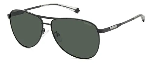 Polaroid PLD 2160/G/S/X Herren-Sonnenbrille - Sportbrillen mit elegantem Edelstahl-Gestell und grünem Glas für optimalen UV-Schutz und stylischen Look.