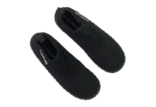Aqua Lung Sport BEACHWALKER Badeschuh schwarz - Badeschuhe aus strapazierfähigem Neopren und Nylon Mesh, ideal für Strand und Wasseraktivitäten, in den Größen 40-41 erhältlich.