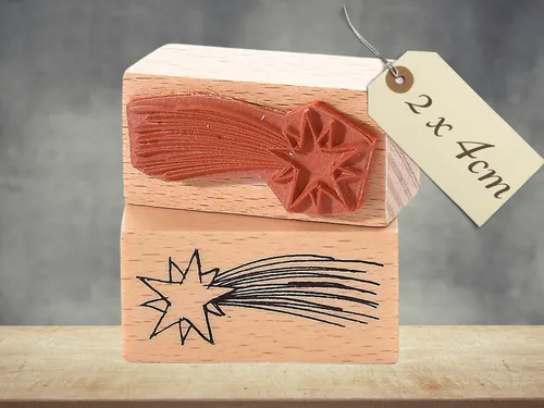 Motivstempel Weihnachtsstern 2x4cm – Weihnachtsstempel Weihnachten DIY Basteln