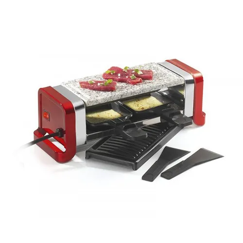 Kitchen Chef Raclette Maschine 2 Personen 350W Rot