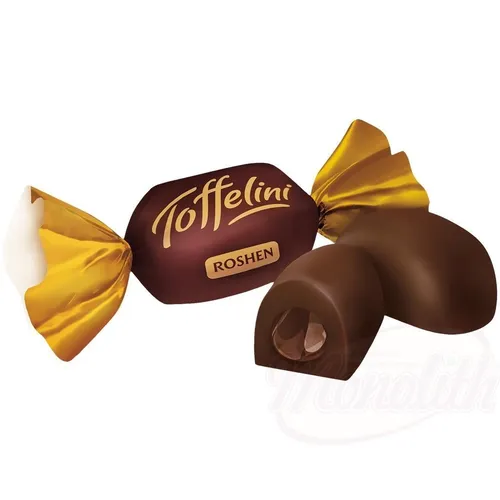 Roshen TOFFELINI Toffee mit Kakaofüllung 25% , 0,5 kg /42St