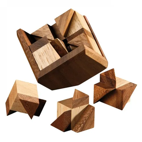 Philos Spiel, Bermuda-Cube - 8 Puzzleteile - Denkspiel - Knobelspiel - Geduldspiel