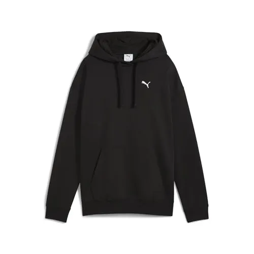 PUMA Unisex ESS Relaxed Hoodie FL Kapuzenpulli, PUMA Black - Fleecepullover mit ergonomischem Design für optimale Bequemlichkeit und Langlebigkeit – ideal für Sport und Freizeit.