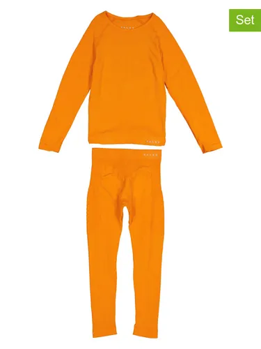 FALKE Unisex Kinder Baselayer-Set Maximum Warm K Uw in orange von FALKE
