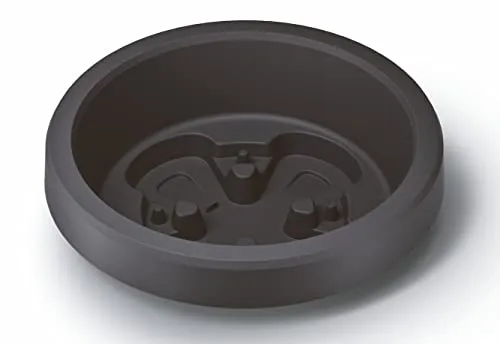 Spetebo Pflanzschale XXL - Runde anthrazit Pflanzschale (Ø 58 cm) - Garten-Zubehör mit robuster und witterungsbeständiger Kunststoffkonstruktion, ideal für die Gestaltung Ihres Außenbereichs.
