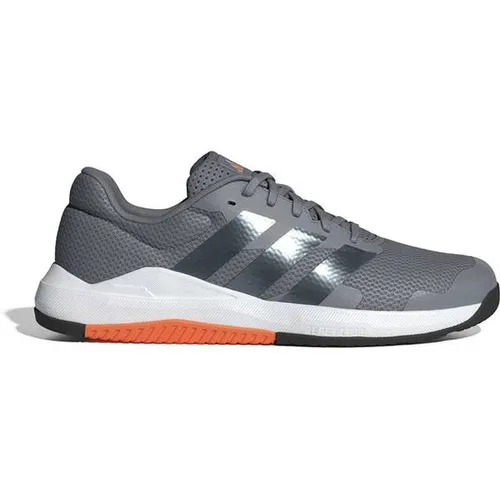 adidas Fitnessschuhe Dropset Base Trainer grau/silber Herren, Größe 42 2/3 (9) - Optimale Stabilität und Kontrolle beim Krafttraining – der adidas Dropset Base Trainer bietet eine bodennahe Konstruktion und ein atmungsaktives Obermaterial für besten Halt und Komfort.