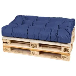 TexDeko Garden Palettenkissen – Wasserabweisend 120x80cm in blau von TexDeko