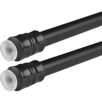Bestlivings Klemmstangen mit Schraubtechnik Schwarz 40 bis 60 cm 2er Pack
