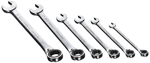 Peddinghaus Ring-Ratschenschlüsselsatz 6-teilig 8-19mm - im Displaykarton - Praktischer 6-teiliger Ring-Ratschenschlüsselsatz für vielseitige Anwendungen. Robuste Verarbeitung und kompakte Aufbewahrung im Displaykarton.