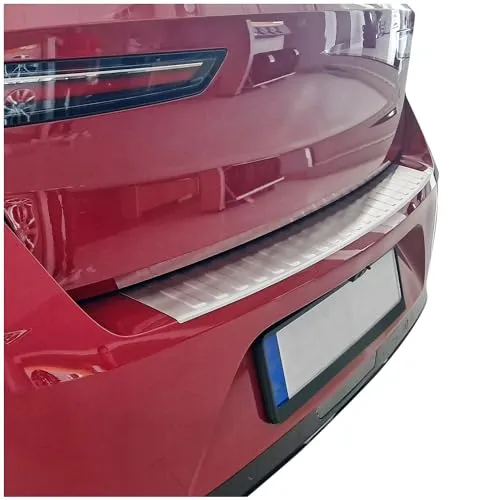 tuning-art BL1053 Ladekantenschutz mit Abkantung passend für Opel Astra L Schrägheck 2022-, Farbe:Silber