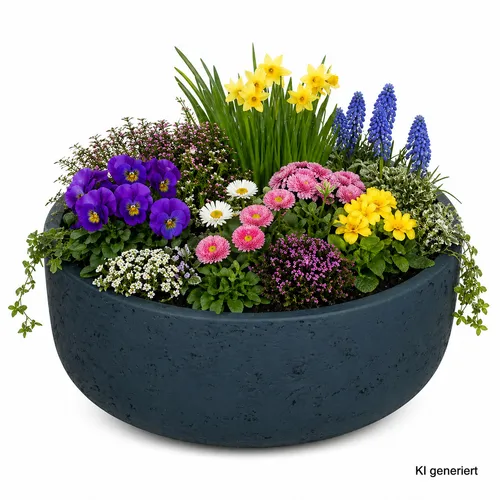 MamboCat Dekoschale Ethan L Blau Ø 35 cm in blau von Pottery Pots