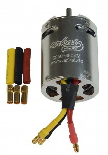 Produktbild arkai Außenläufer gekapselter Alumantel (KÜHLT) BL-Motor 38er - 650 KV + Stecker