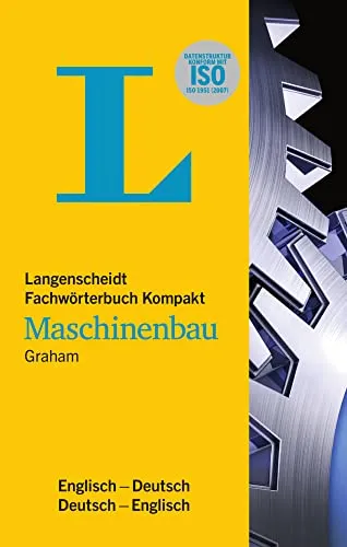 Langenscheidt Fachwörterbuch Kompakt Maschinenbau Englisch - Maschinenbau-Wörterbuch für präzise Fachübersetzungen, ideal für Ingenieure und Studierende.
