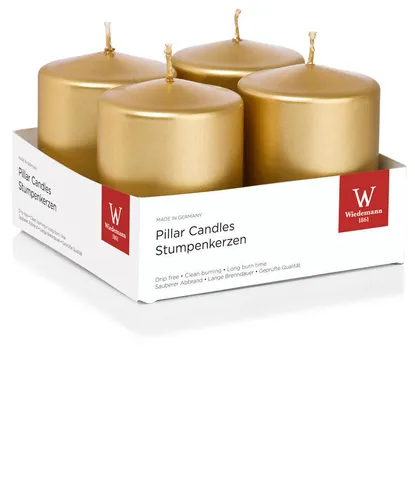 4er Set Adventskranzkerzen Gold 80 x 60 mm (H x D)