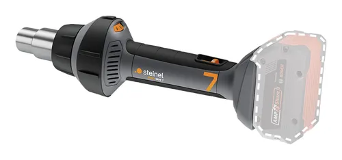 Steinel 085926 MH 7 SOLO Akku-Heißluftgebläse - Heißluftpistole ohne Akku und Ladegerät, ideal für flexibles und mobiles Arbeiten mit 9 Temperaturstufen und 350°C in unter 4 Sek. für schnelle Nacharbeiten.