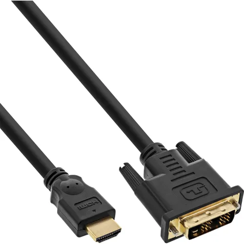 InLine® Kabel vergoldete Kontakte HDMI™ Stecker auf DVI 18+1 Stecker 1,5m