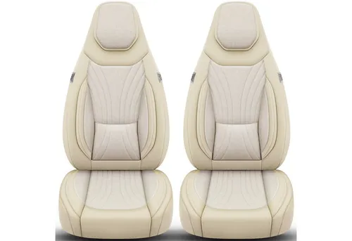 BREMER SITZBEZÜGE Autositzbezug für Jeep Cherokee KJ Bj 2001-08 (C5), Set, 2-tlg., Schonbezüge Sitzbezüge Fahrer und Beifahrer, in Beige