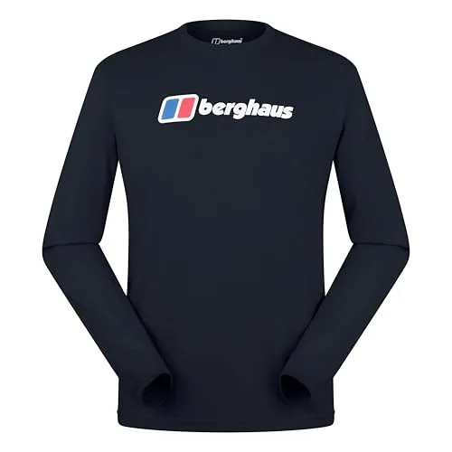 Berghaus Big Logo T-Shirt für Herren, Black/Black, L