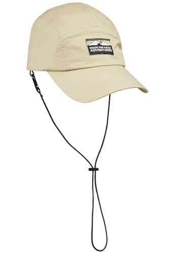 camel active Herren 5-Panel-Cap aus Reiner Baumwolle – Beige - Stylisches 5-Panel-Cap aus 100% Baumwolle mit verstellbarem Verschluss für optimalen Tragekomfort. Ideal für Freizeit und Outdoor-Aktivitäten.