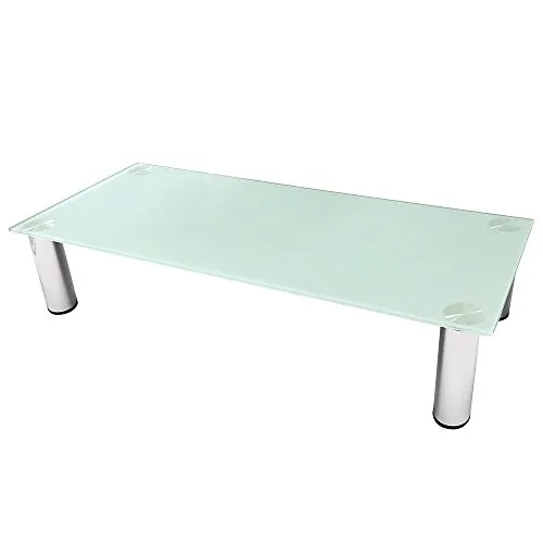 Melko Glasaufsatz Monitorerhöhung Notebookständer Erhöhung für Fernseher TV-Aufsatz 100 cm bis 30kg belastbar