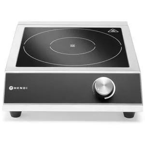 Hendi 239780 Kitchen Line 3500W Induktionsherd - Kochfelder mit Induktionsoberfläche, tragbar und aus Edelstahl, ideal für schnelles und energieeffizientes Kochen.