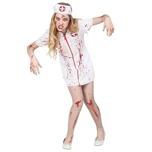 W WIDMANN MILANO Party Fashion - Kinderkostüm Zombie Krankenschwester, Doktor, Halloween, Faschingskostüme