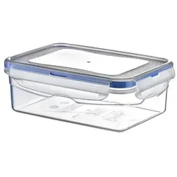 Transparenter Kunststoffbehälter mit luftdichtem Deckel für die Küche - Transparent
