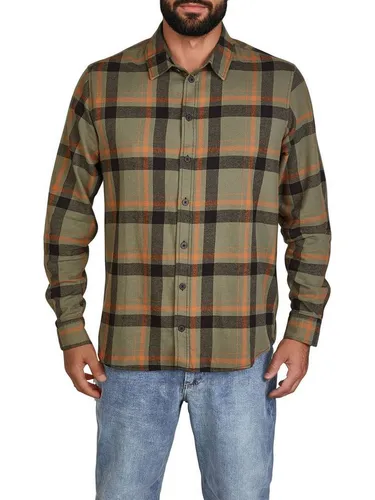 DENIMFY Flanellhemd Herren Langarm DFDean - Herrenhemden aus 100% Baumwolle in trendigem Karo-Design, ideal für jede Jahreszeit und vielseitig kombinierbar. Perfekt für Freizeit und Arbeit.