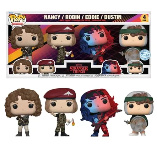 Stranger Things POP! TV Vinyl Figuren 4er-Pack S4 (EMEA) 9 cm