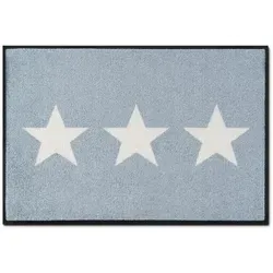 wash+dry Fußmatte Stars grey 40x60 cm in grau von wash+dry