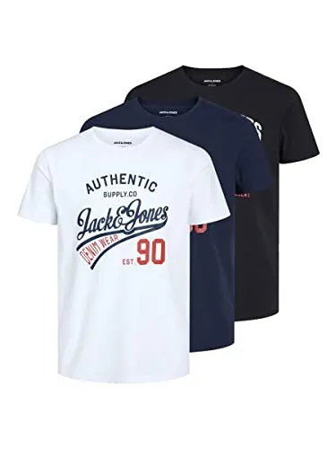 Produktbild Jack & Jones Herren Jjethan Tee Crew Neck 3pk