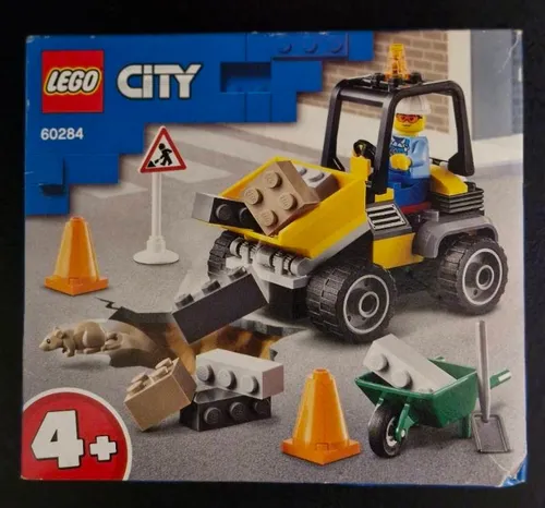 LEGO 60284 City Baustellen-LKW - Bauspielzeugset für Kinder ab 4 Jahren mit Frontlader und Minifigur, fördert kreatives Spielen und Baufähigkeiten durch einfache Bauanleitung und digitale Unterstützung.