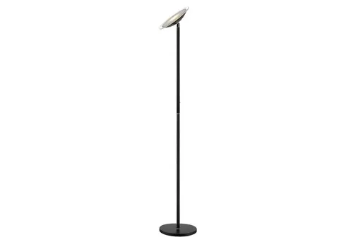 Lindby Stehlampe dimmbar schwarz mit neigbarem Leuchtkopf - Standleuchte mit Touchdimmer und Memory-Funktion, bis zu 45° neigbarer Leuchtkopf, ideal für Wohnzimmer, Schlafzimmer und Home Office.