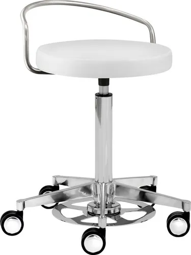 Mayer Funktionsdrehhocker 1394 Polarweiß in weiß von Mayer Sitzmöbel