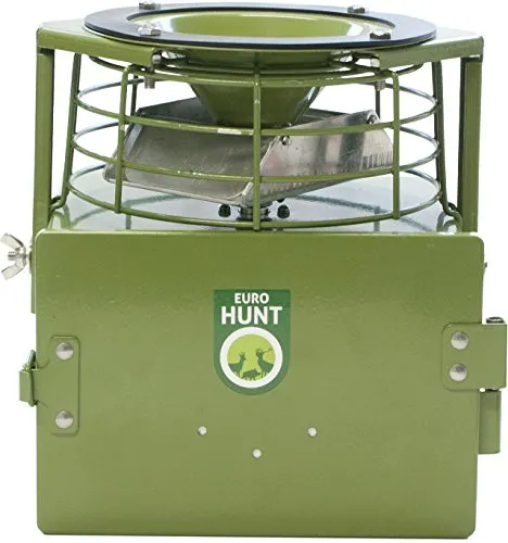 EUROHUNT Futterautomat PRO 12 V - Wildfutterautomat für effizientes Füttern, mit automatischer Streufunktion ideal für die Kirrung von Wildtieren.