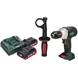 Metabo BS 18 LTX BL I Akku Bohrschrauber 18 V - Akkuschrauber mit 130 Nm maximalem Drehmoment, bürstenlosem Motor und 2x 4 Ah LiHD Akkus für lange Betriebszeiten und effizientes Arbeiten.