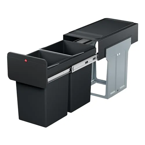 HAILO Einbaueimer EcoLine Design L 2x14l schwarz von Hailo