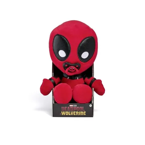 Babypool Plüsch-Figur – niedlicher Marvel Anti-Held für Sammler - Plüsch-Spielzeug – Offiziell lizenzierte Baby-Pool-Figur aus Deadpool & Wolverine, 26 cm groß und perfekt als Geschenk für jeden MARVEL Fan!